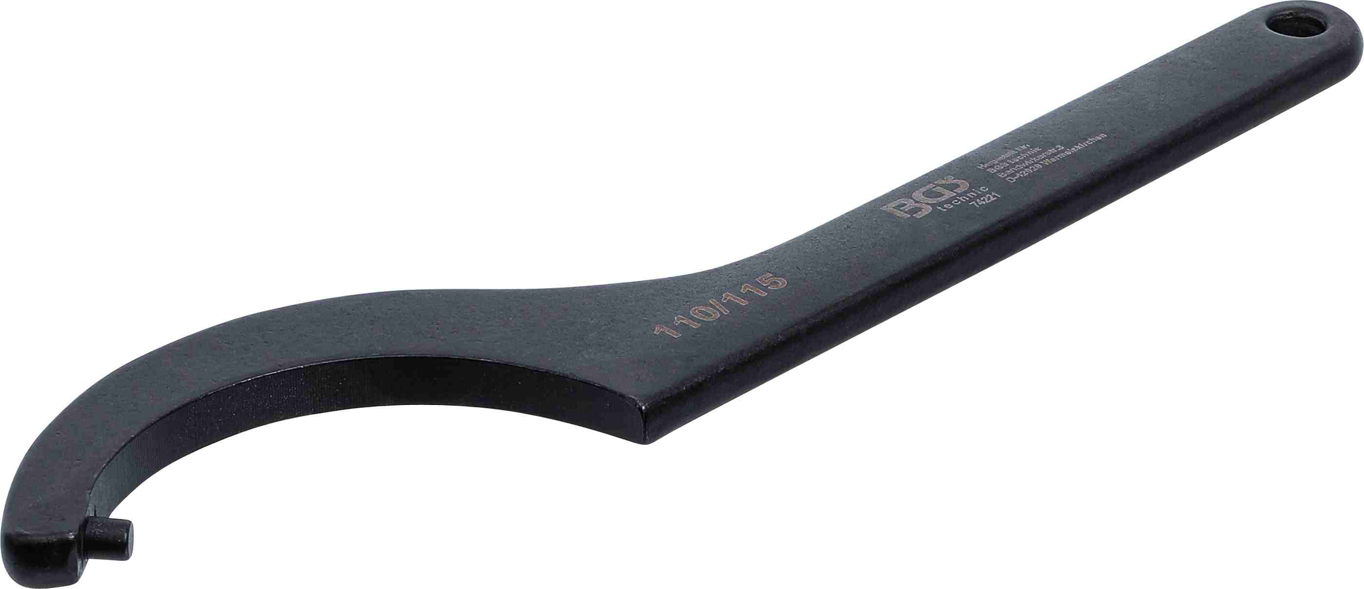 BGS Hakenschlüssel mit Zapfen | 110 - 115 mm