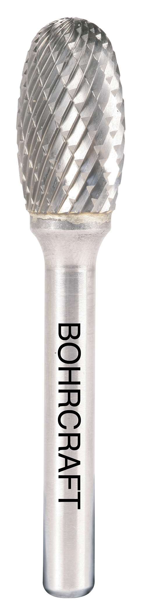 HM-Frässtift Form E Tropfen P-Plus6,0 mm / Kreuzverzahnung in BC Verp.