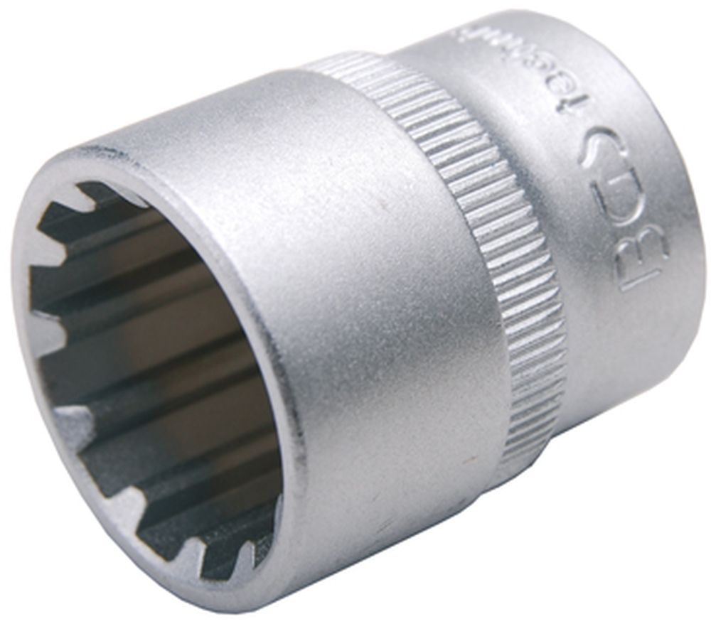 BGS Steckschlüssel-Einsatz Gear Lock | Antrieb Innenvierkant 10 mm (3/8") | SW 15 mm