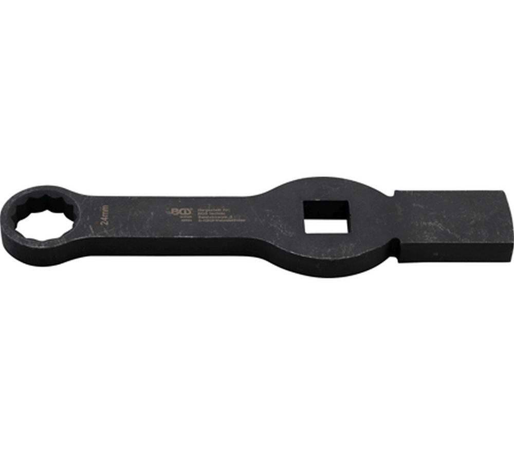 BGS Schlag-Ringschlüssel | Zwölfkant | mit 2 Schlagflächen | SW 24 mm