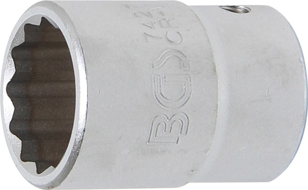 BGS Steckschlüssel-Einsatz Zwölfkant | Antrieb Innenvierkant 20 mm (3/4") | SW 27 mm