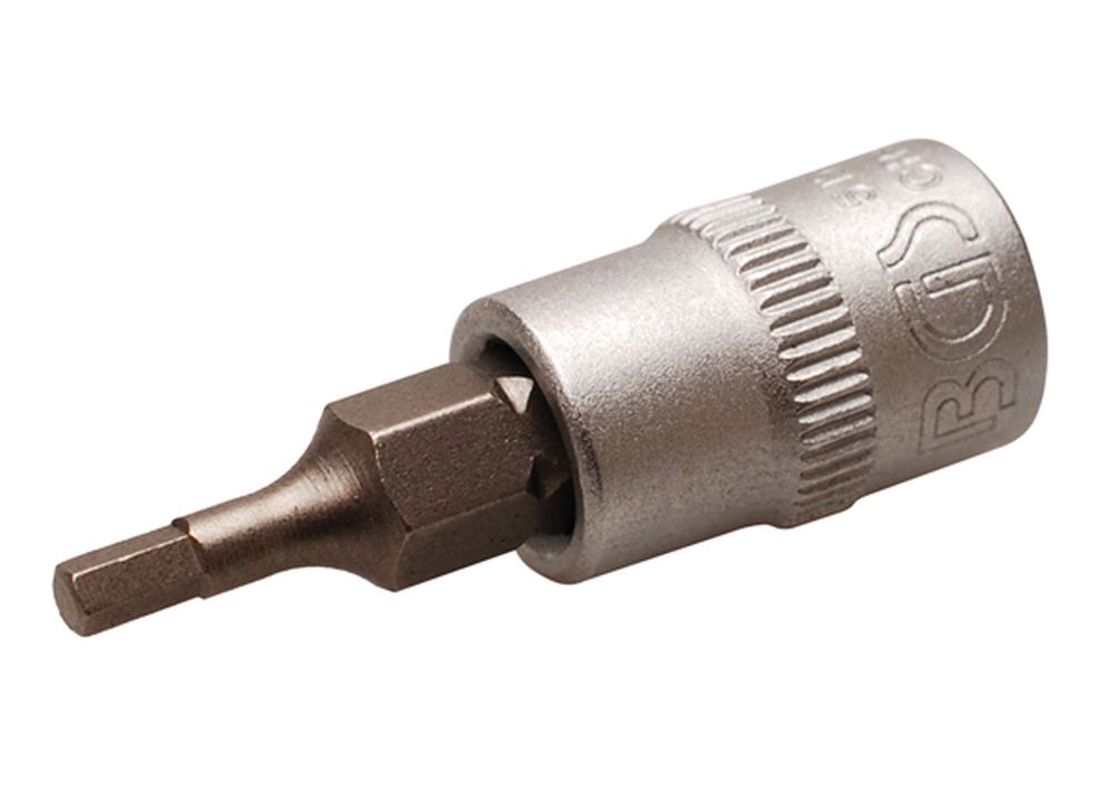 BGS Bit-Einsatz | Antrieb Innenvierkant 6,3 mm (1/4") | Innensechskant 2,5 mm