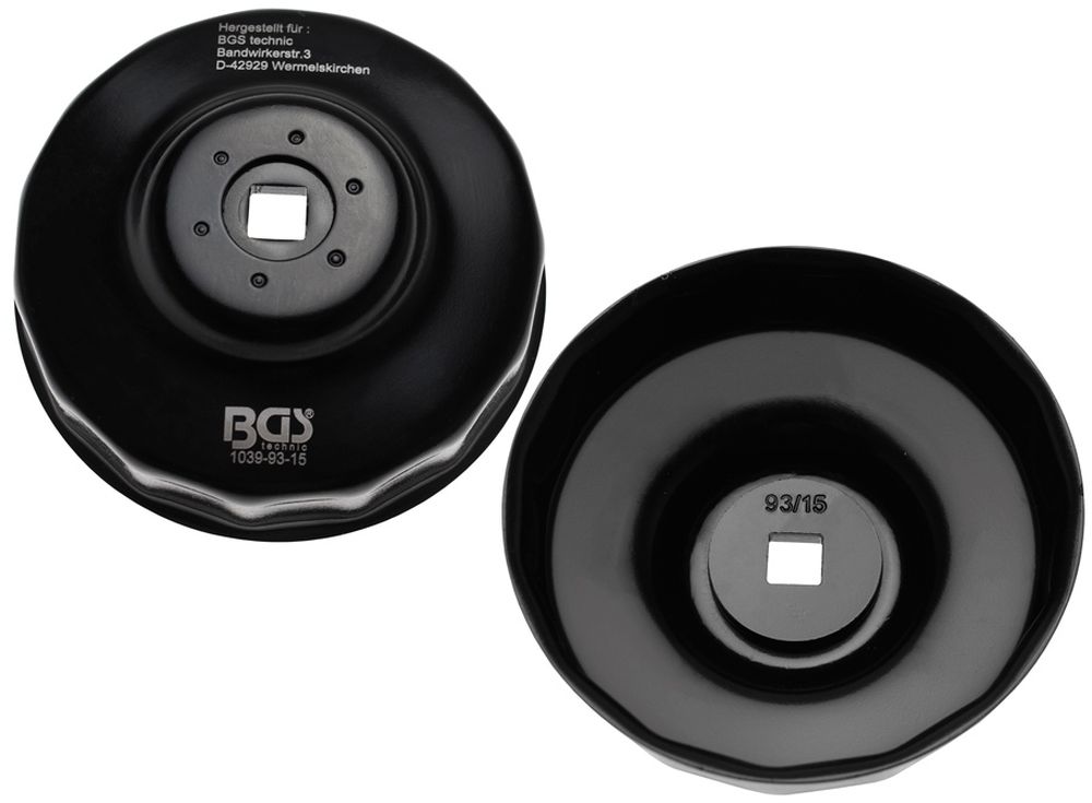 BGS Ölfilterschlüssel | 15-kant | Ø 93 mm | für Honda, Mazda, Mitsubishi, Nissan, Volvo