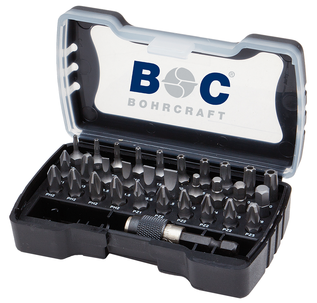 Schrauber-Bits 1/4" Schaft  Kunststoff-Box PB 31-331-tlg.TR7-40/SW3-6/Schlitz 3,5-6,5/PH1-3/PZ1-3