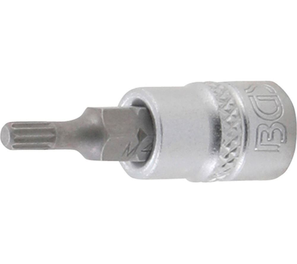 BGS Bit-Einsatz | Antrieb Innenvierkant 6,3 mm (1/4") | Innenvielzahn (für XZN) M4