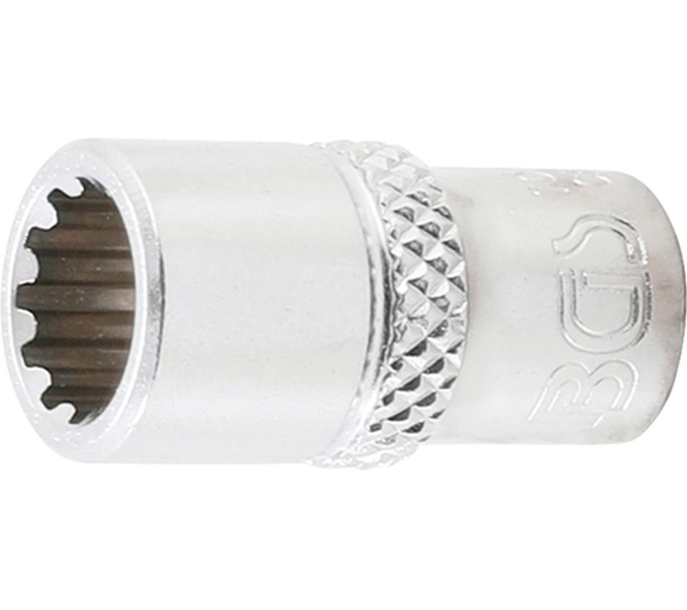 BGS Steckschlüssel-Einsatz Gear Lock | Antrieb Innenvierkant 6,3 mm (1/4") | SW 8 mm