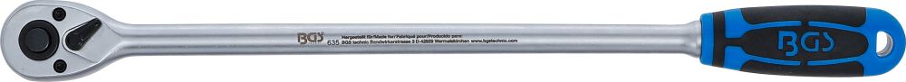 BGS Umschaltknarre | extra lang | Abtrieb Außenvierkant 6,3 mm (1/4") | 300 mm