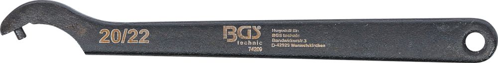 BGS Hakenschlüssel mit Zapfen | 20 - 22 mm