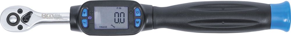 BGS Digitaler Drehmomentschlüssel | Abtrieb Außenvierkant 6,3 mm (1/4") | 6 - 30 Nm
