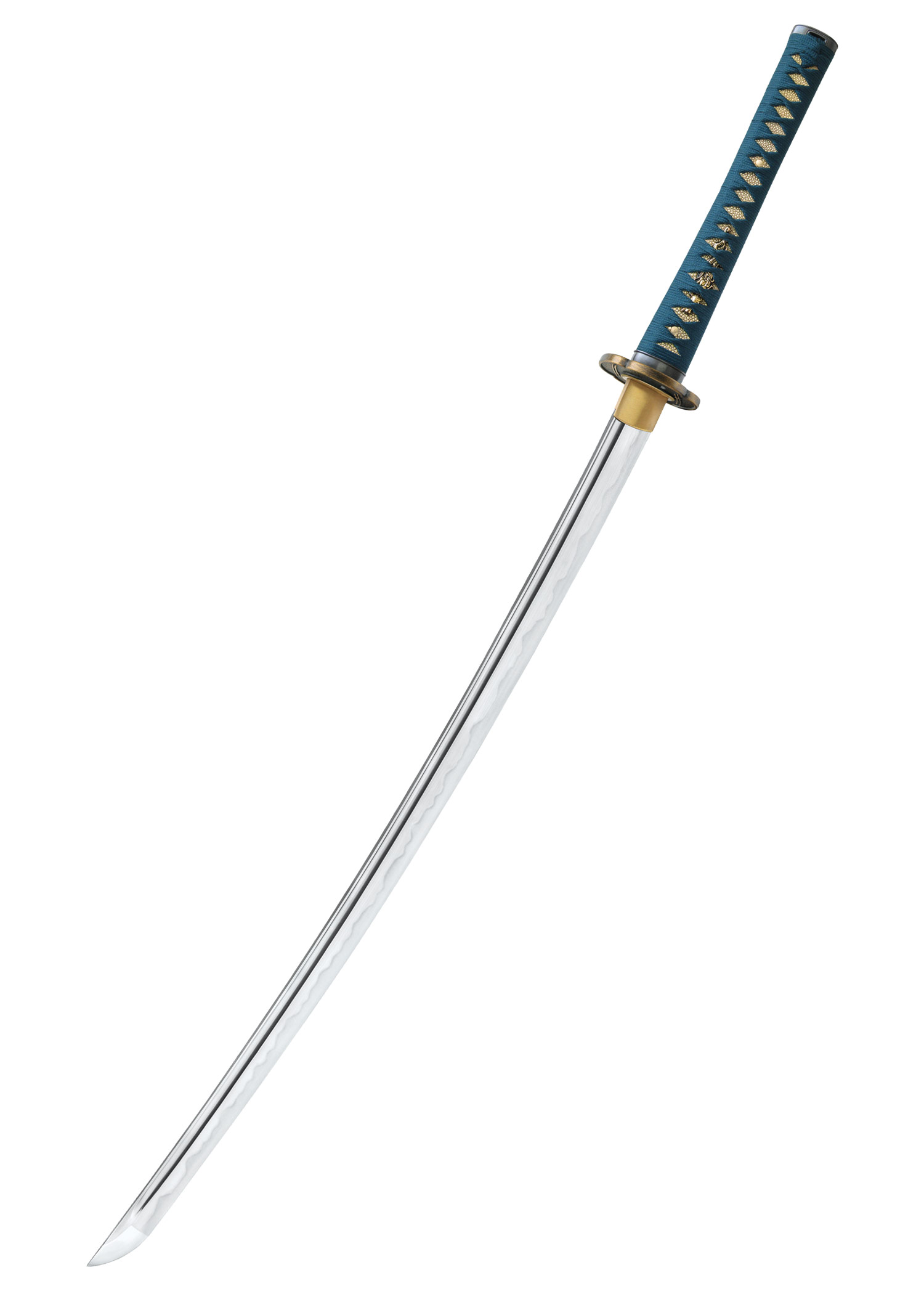 Shikoto Hammer-Forged Longquan Master Teal Katana