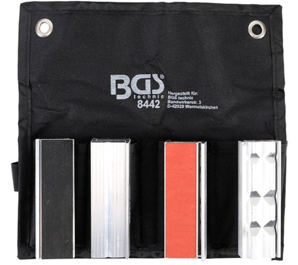 BGS Schraubstock-Schutzbacken-Satz | Aluminium | 100 mm | 8-tlg.