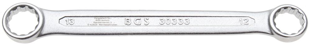 BGS Doppel-Ringschlüssel | extra flach | SW 12 x 13 mm