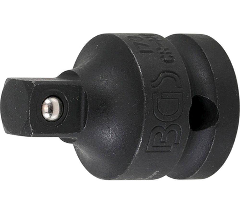 BGS Kraft-Steckschlüssel-Adapter | Innenvierkant 12,5 mm (1/2") - Außenvierkant 10 mm (3/8")