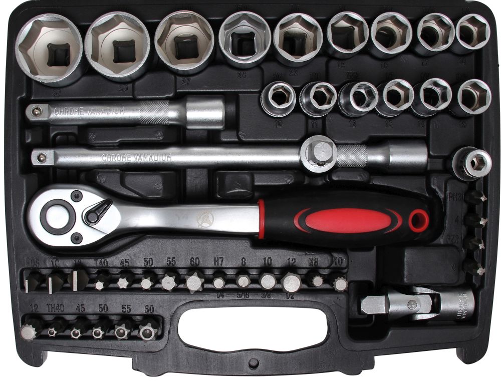 BGS Diy Steckschlüssel-Satz | Antrieb 6,3 mm (1/4") / 12,5 mm (1/2") | 174-tlg.