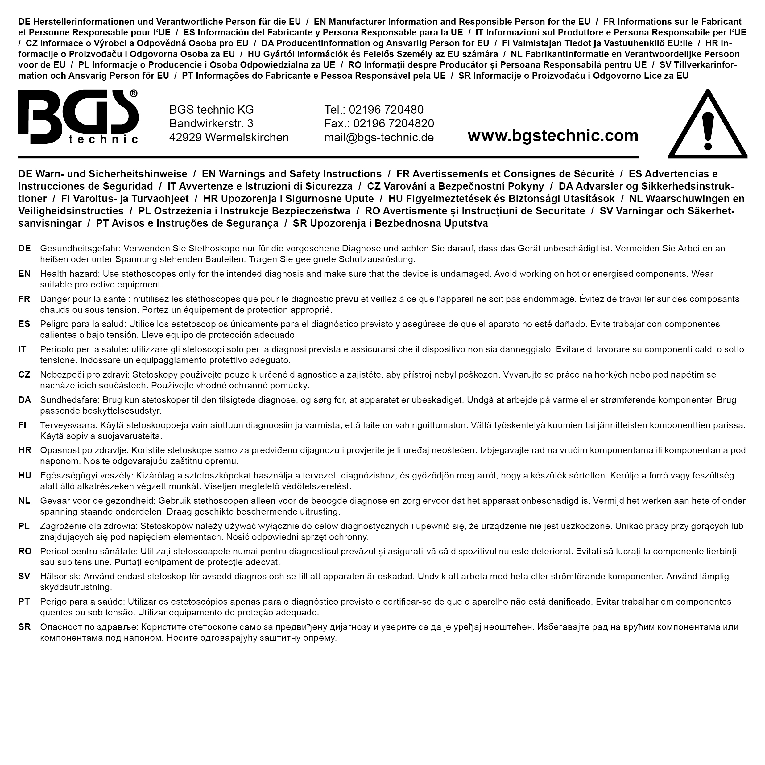 BGS Mikrofon-Hauptgerät | für Art. 3530