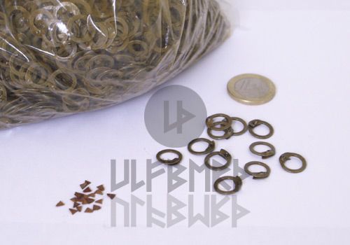 FRW 1kg Paket lose Kettenringe zum Vernieten, ID8mm, unbehandelt