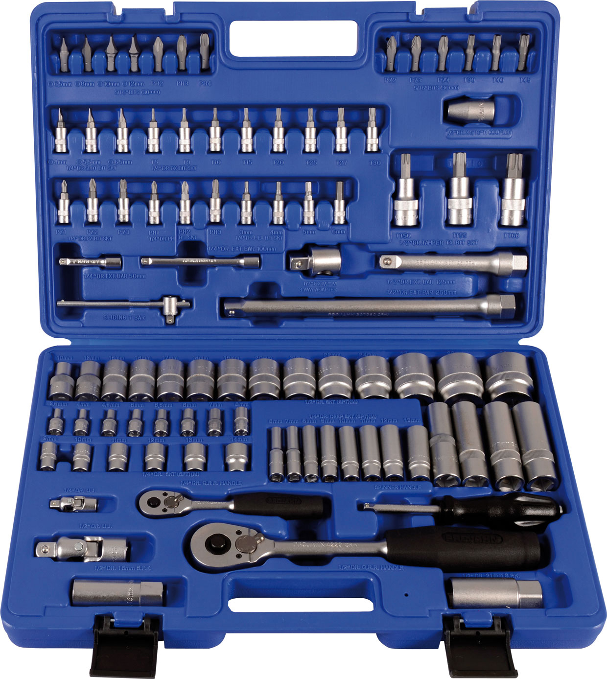 1/4" + 1/2" Steckschluessel Satz 91tlg