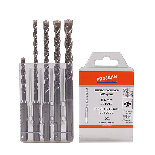 Hammerbohrer 4 PLUS Kassette 5tlg 6-12 mm