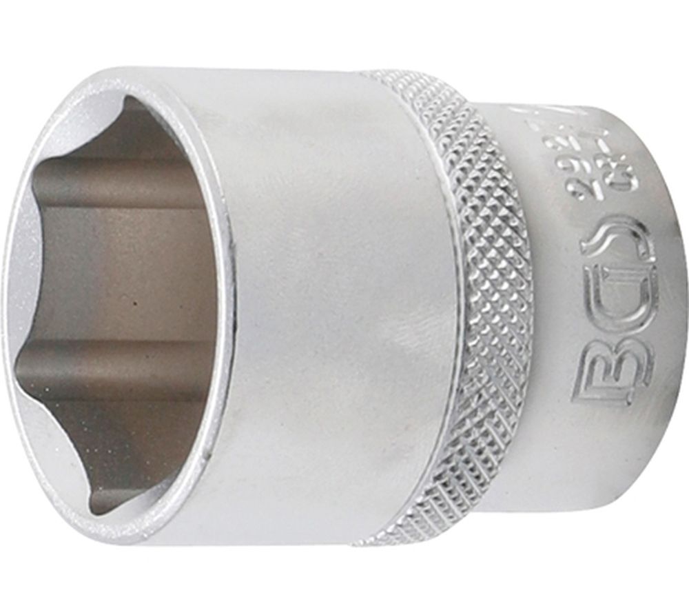 BGS Steckschlüssel-Einsatz Sechskant | Antrieb Innenvierkant 12,5 mm (1/2") | SW 27 mm