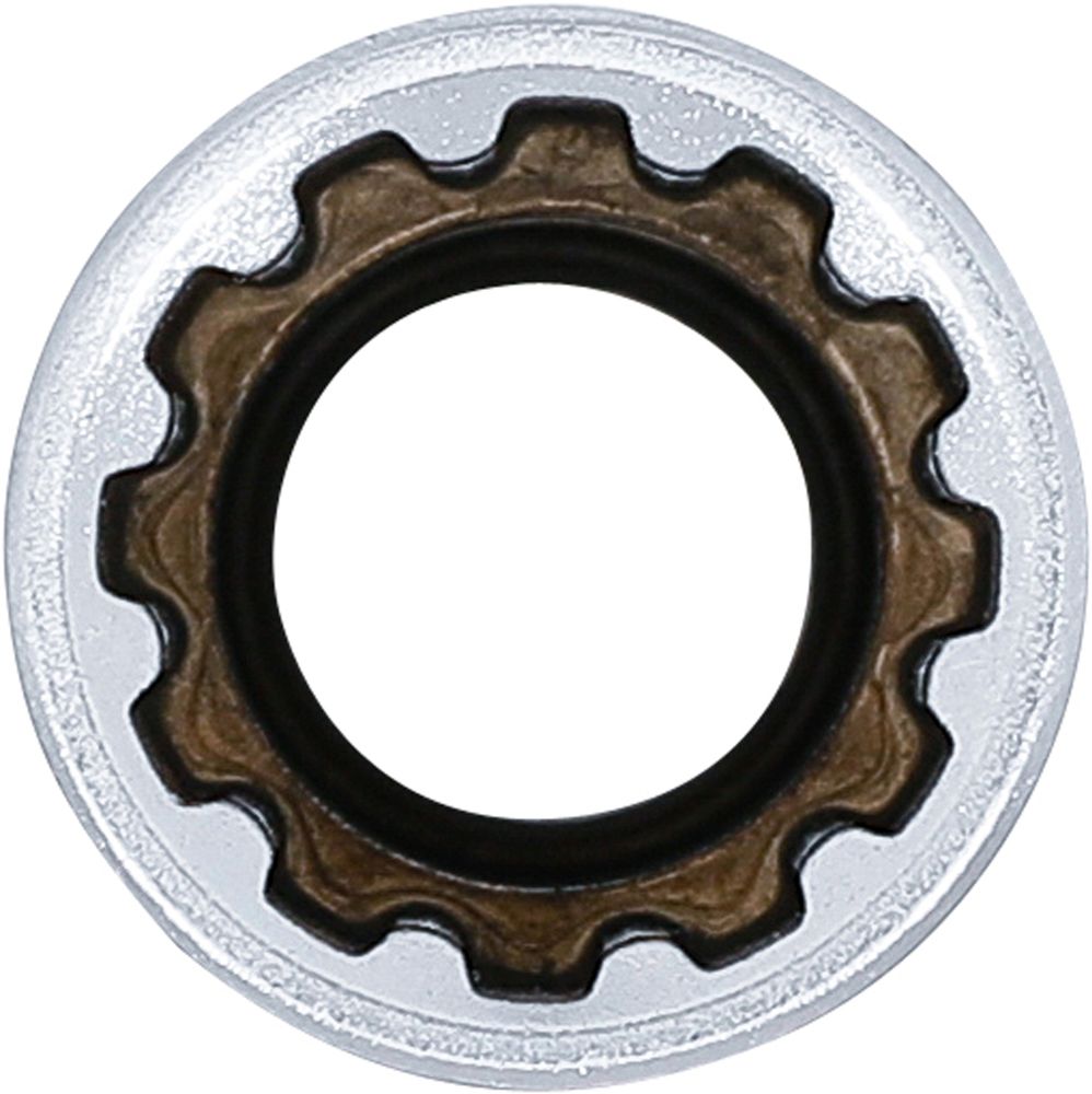 BGS Steckschlüssel-Einsatz Gear Lock, tief | Antrieb Innenvierkant 12,5 mm (1/2") | SW 15 mm