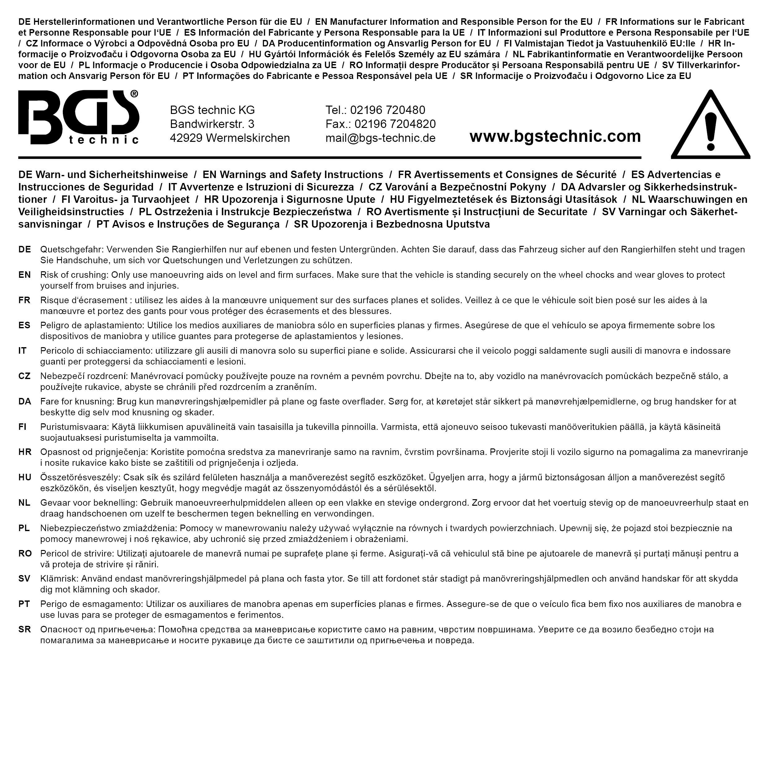 BGS Rollen für Art. 8386