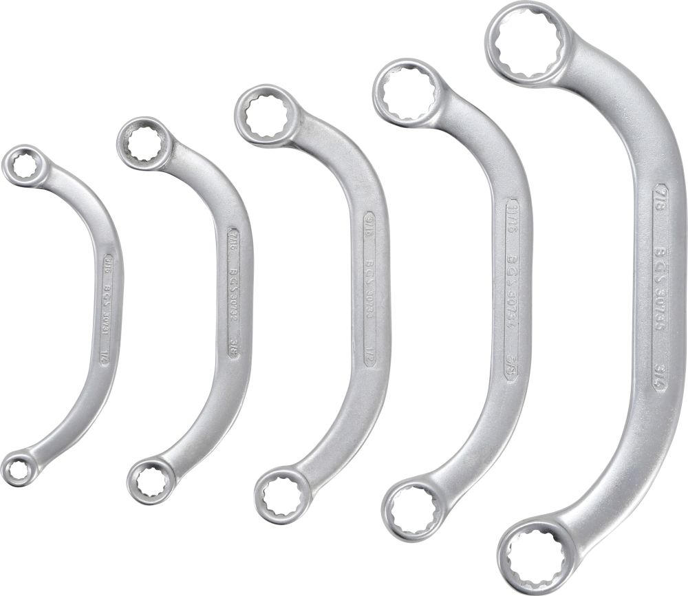 BGS Starter- und Blockschlüssel-Satz | Zollgrößen | SW 1/4" - 7/8" | 5-tlg.