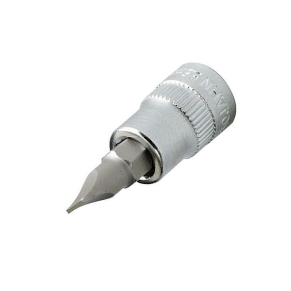 1/4" Bit Stecknuss Schlitz 6,5 mm