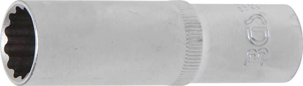 BGS Steckschlüssel-Einsatz Zwölfkant, tief | Antrieb Innenvierkant 12,5 mm (1/2") | SW 16 mm