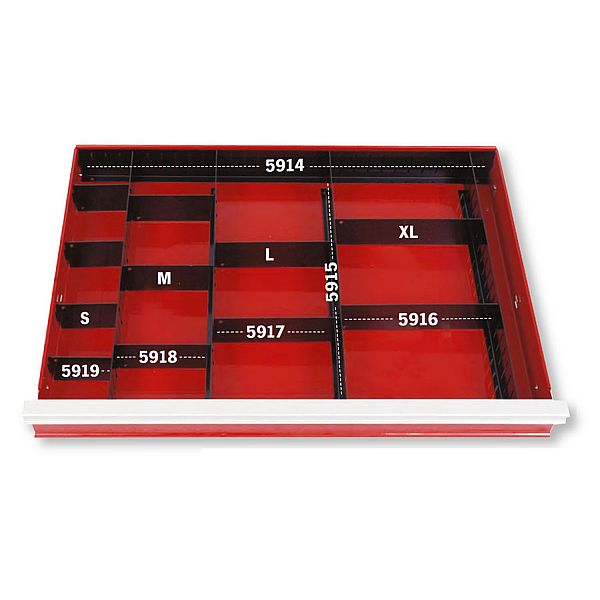 Schubladenunterteiler S 79,4x50x1,4mm
