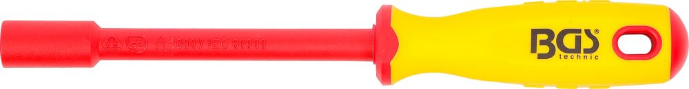 BGS VDE-Steckschlüssel-Schraubendreher | Sechskant | SW 9 mm | Klingenlänge 125 mm