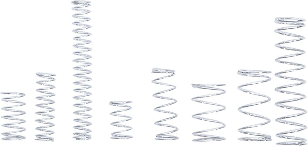 BGS Diy Federn-Sortiment | Druckfedern | 246-tlg.