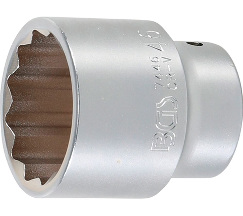 BGS Steckschlüssel-Einsatz Zwölfkant | Antrieb Innenvierkant 20 mm (3/4") | SW 46 mm