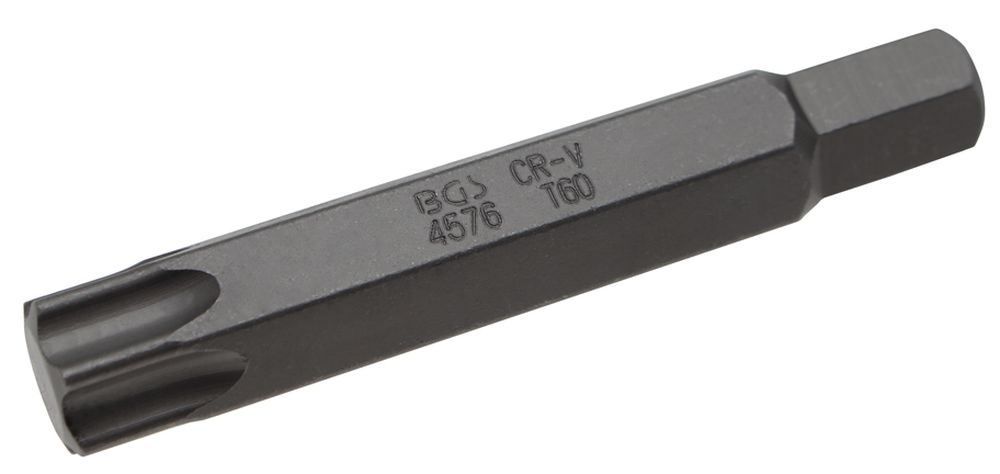 BGS Bit | Länge 75 mm | Antrieb Außensechskant 10 mm | T-Profil (für Torx) T60