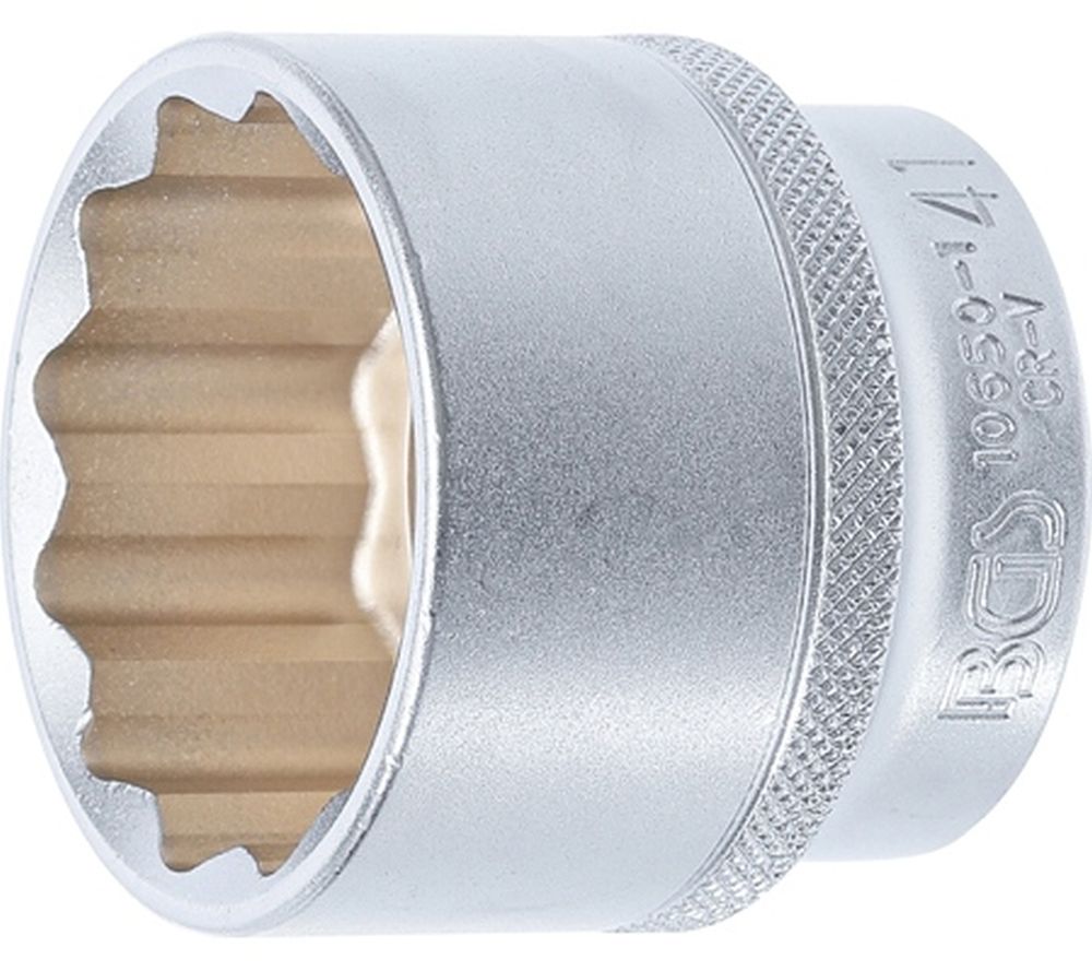 BGS Steckschlüssel-Einsatz Zwölfkant | Antrieb Innenvierkant 12,5 mm (1/2") | SW 41 mm
