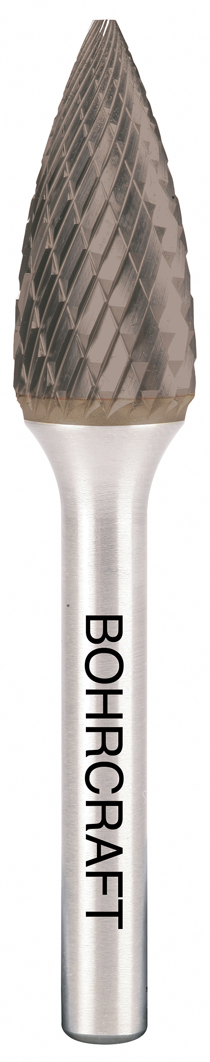 HM-Frässtift Form G Spitzbogen, TiALN P-Plus8,0 mm / Kreuzverzahnung in BC Verp.