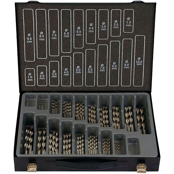 Bohrer-Magazin HSS-G  TIN 170tlg 1-10/0,5 mm ECO