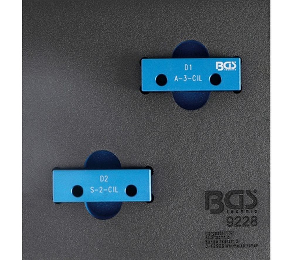 BGS Werkstattwageneinlage 1/6: Nockenwellen-Arretierwerkzeug-Satz | für Lancia 2.0 VIS 4 Zylinder