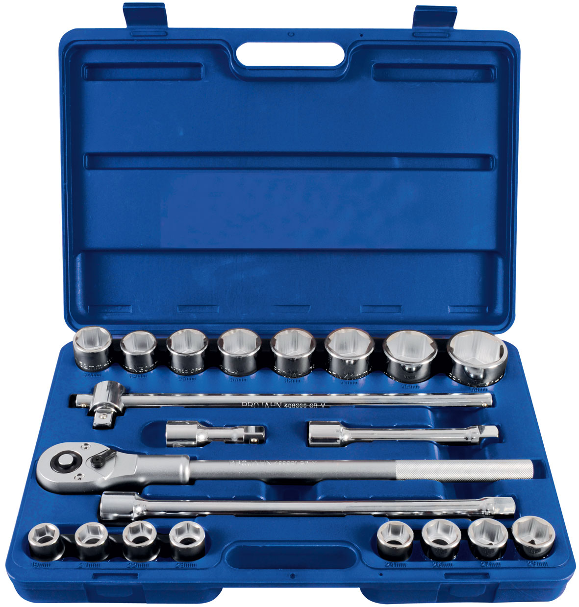 3/4" Steckschluessel Koffer 21tlg