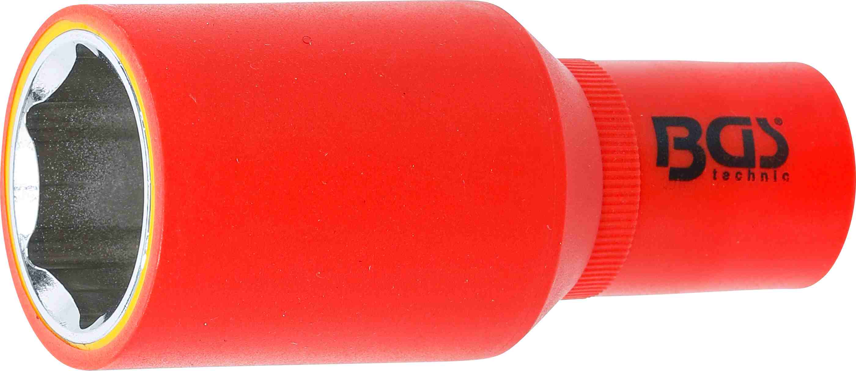 BGS VDE-Steckschlüssel-Einsatz Sechskant | Antrieb Innenvierkant 12,5 mm (1/2") | SW 27 mm