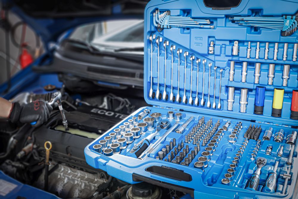 BGS Steckschlüssel-Satz Wellenprofil | Antrieb 6,3 mm (1/4") / 10 mm (3/8") / 12,5 mm (1/2") | 218-