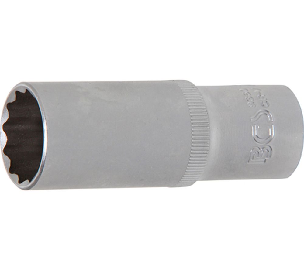 BGS Steckschlüssel-Einsatz Zwölfkant, tief | Antrieb Innenvierkant 12,5 mm (1/2") | SW 21 mm