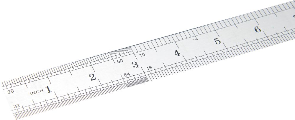 BGS Diy Stahl-Maßstab | biegsam | Edelstahl | rostfrei | 0,5 m