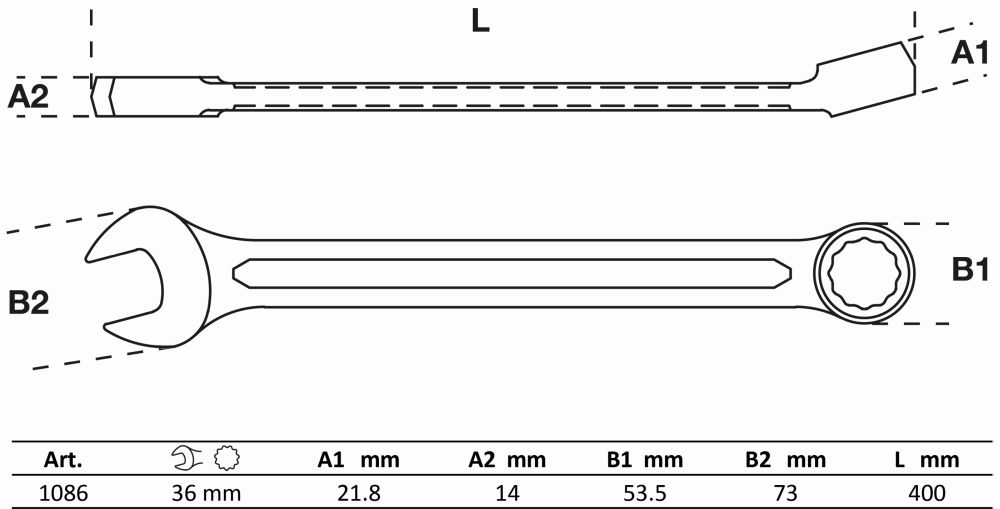 BGS Maul-Ringschlüssel | SW 36 mm