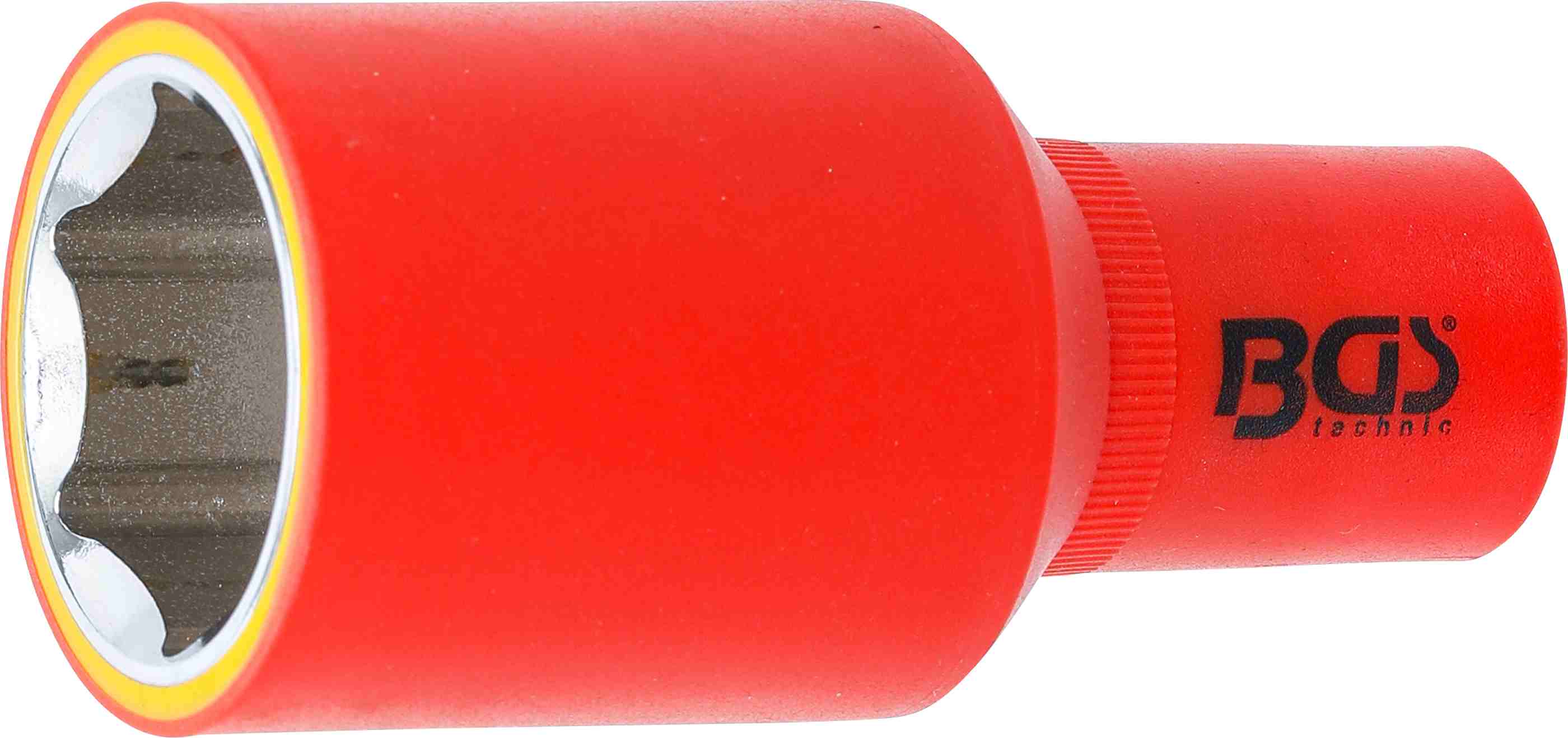 BGS VDE-Steckschlüssel-Einsatz Sechskant | Antrieb Innenvierkant 12,5 mm (1/2") | SW 30 mm