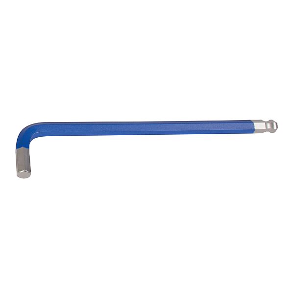 Kugelkopf-Winkelstiftschluessel Innen-6Kant lange Ausfuehrung, blau, mit Magnet 19