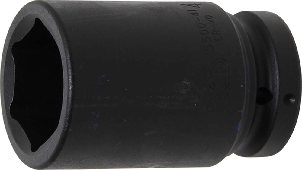 BGS Kraft-Steckschlüssel-Einsatz Sechskant, tief | Antrieb Innenvierkant 25 mm (1") | SW 41 mm