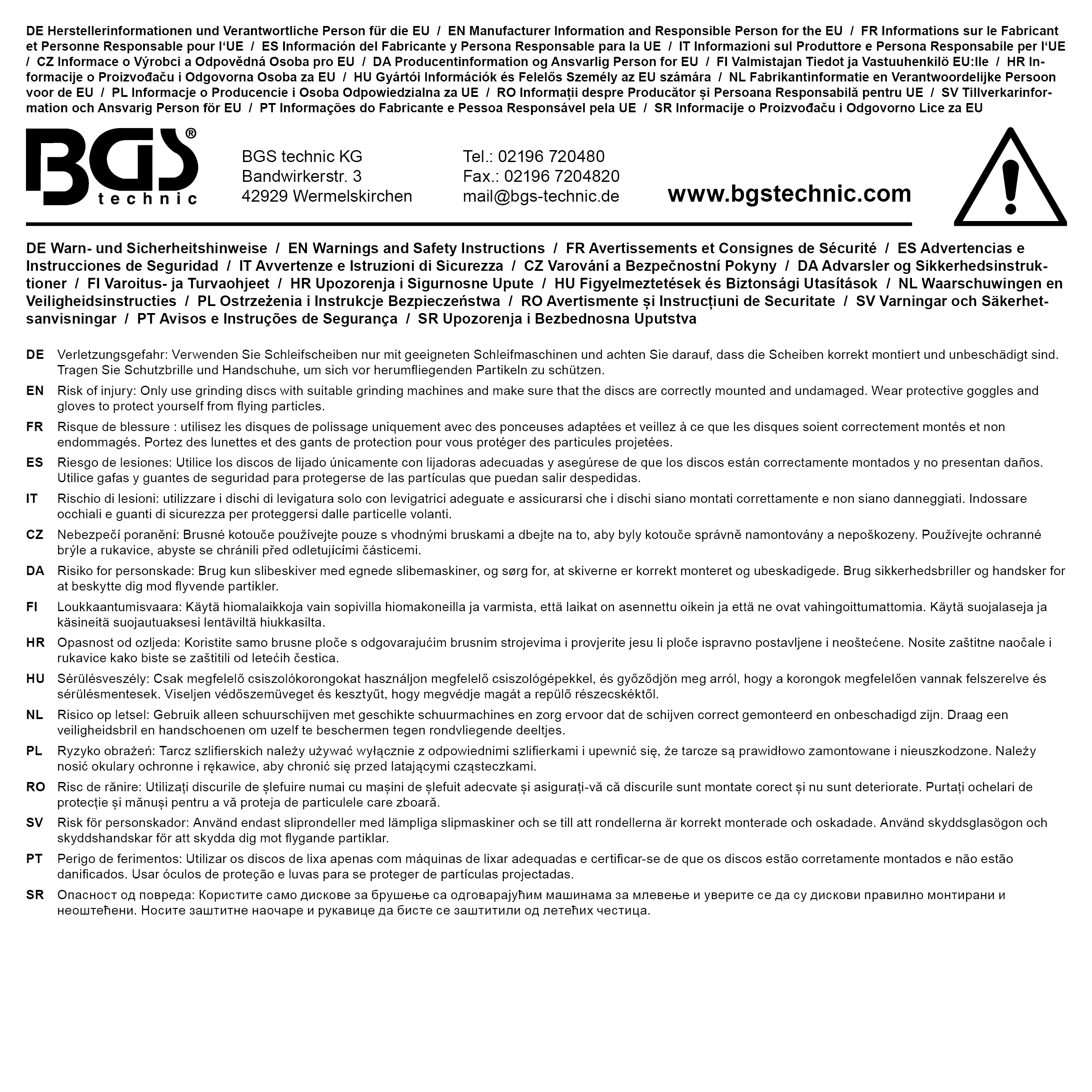 BGS Schleifblatt-Satz für Exzenterschleifer | Ø 50 mm | K 60 - 80 - 120 | 30-tlg.