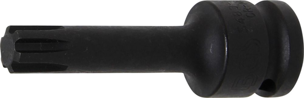 BGS Kraft-Bit-Einsatz | Länge 75 mm | Antrieb Innenvierkant 12,5 mm (1/2") | Keil-Profil (für RIBE)