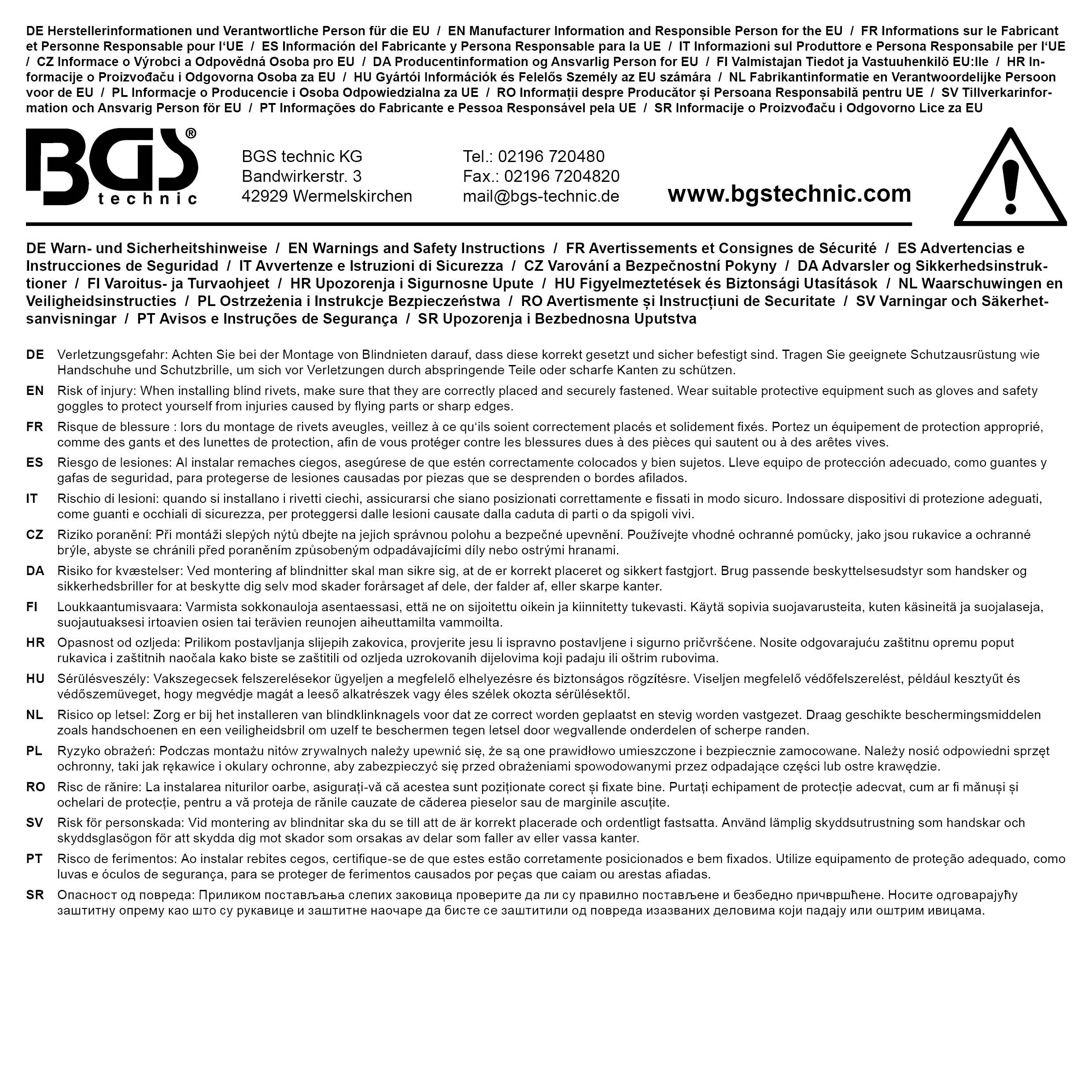 BGS Blindnieten-Sortiment | Aluminium | Ø 3,2 - 4,8 mm | 200-tlg.