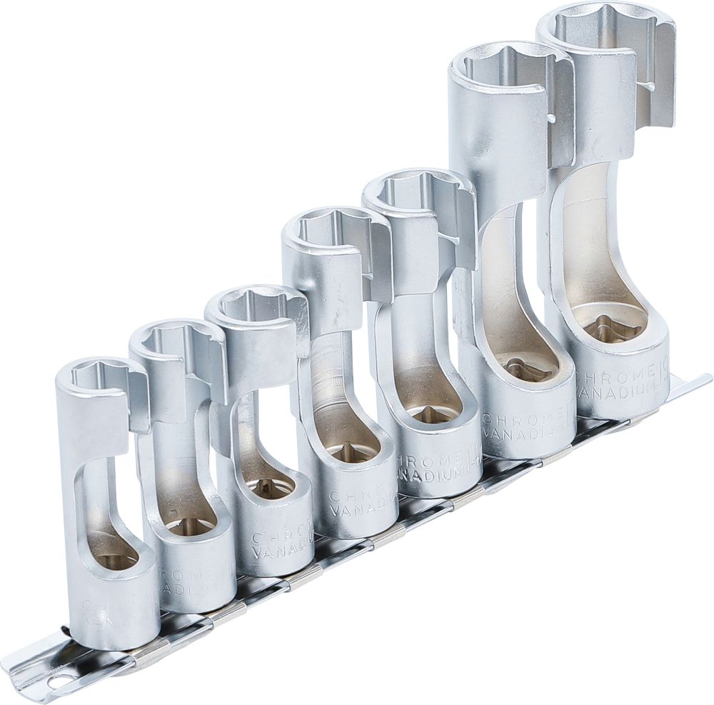 BGS Spezial-Steckschlüssel-Einsatz-Satz, geschlitzt | Antrieb Innenvierkant 10 mm (3/8") | SW 10 - 